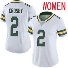 Women Green Bay Packers #2 Mason Crosby Nike White Game NFL Jersey->women nfl jersey->Women Jersey
